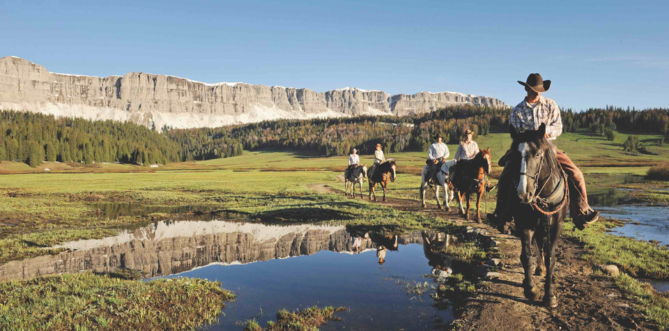 Go horseback riding in Wyoming